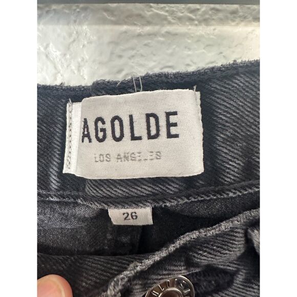 NWT AGOLDE Lana Crop Mid Rise Vintage Straight Leg Jeans in Rhyme Size 26 - Picture 8 of 10